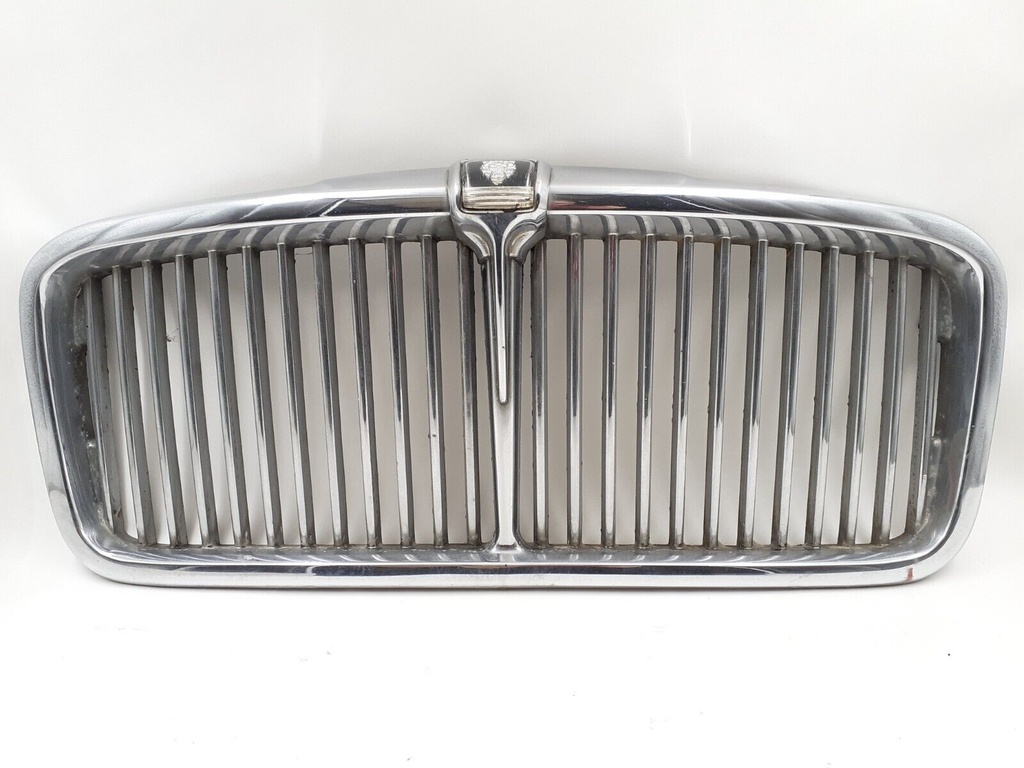 JAGUAR XJ6 XJ12 SERIES 3 BONNET HOOD CHROME GRILLE FRONT PANEL BADGE METAL VANES