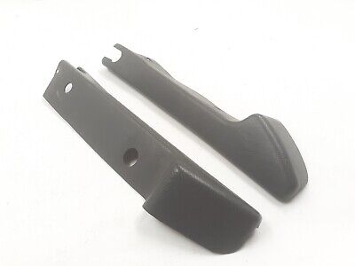 [BCC9998-4548 UPR] JAGUAR XJS CONVERTIBLE ROOF HOOD HANDLE MECH COVER PAIR TRIM PLASTIC TEXTURED