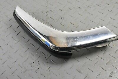 [BEC14678-1 UP4158] JAGUAR XJS XJC FRONT RH OSF CORNER CHROME RUBBER SECTION BUMPER BLADE BAC2928