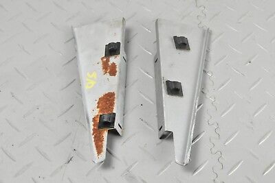 [-3 PR2477] JAGUAR XJS CONVERTIBLE HOOD TOP METAL PLATE BRACKETS MECHANISM CLIPS REAR TRIM