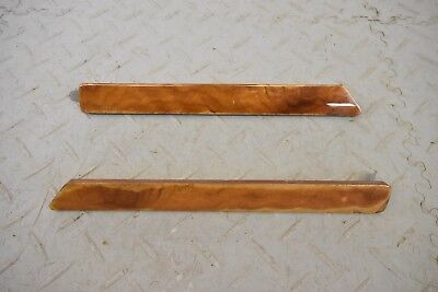 [-1 UP1571] JAGUAR XJS FACELIFT LH RH PAIR REAR DOOR CARD WOOD CAPPING VENEER STRIP WALNUT