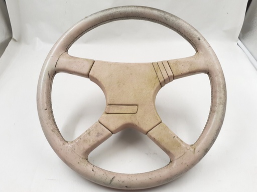 [-8061 H3] XJR-S STEERING WHEEL JAGUAR SPORT CREAM LEATHER JAGUAR TWR XJS XJ SPARES REPAIR