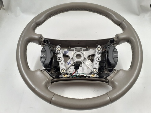 [HJB9181BB-8109 H2] JAGUAR STEERING WHEEL ANTELOPE 97-02 XJ8 XJR X308 AGE LEATHER SPEED CONTROL USED