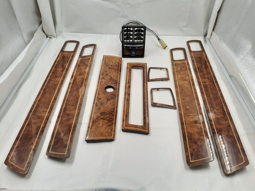 [-8122 H2] JAGUAR XJ6 XJ12 XJ40 WALNUT WOOD SET VENEER FASCIA DASH SKI SLOPE CAPPINGS SWB