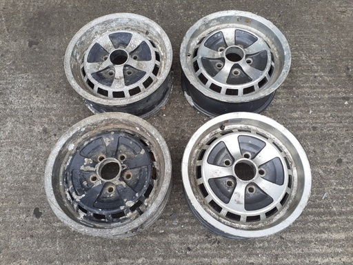 [C41290-8306 YR] KENT WHEELS JAGUAR 1976 EARLY XJS XJ ALLOYS RIMS C41290 15 INCH 6JX15X33