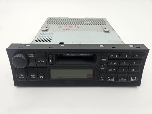 [LJB4100AA-8695 UP6] JAGUAR XK8 XKR X100 RADIO CASSETTE TAPE PLAYER UNIT CONTROLS LJB4100AA USED