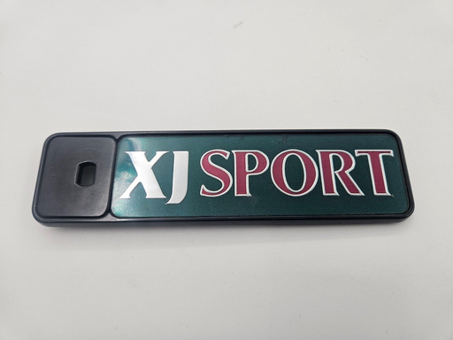 [-8751 HHB3] JAGUAR XJ SPORT X308 X300 REAR BOOT EMBLEM BADGE LOGO FINISHER SCRIPT GREEN RED