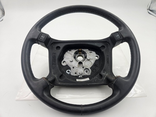 [-8973 H1] JAGUAR XJS FACELIFT STEERING WHEEL BLACK LEATHER HORN BUTTONS HMD9181DA