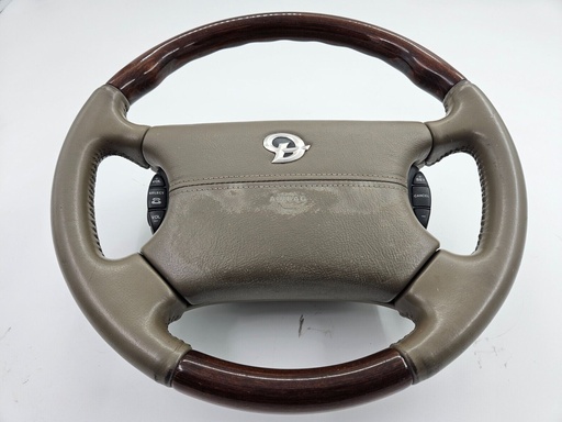 [HJE9181BA-9090 H8] DAIMLER JAGUAR XJ8 X308 XK8 V8 CASHMERE WOOD STEERING WHEEL LEATHER HJE9181BA