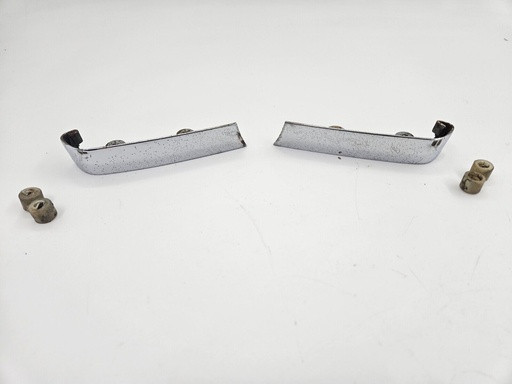 JOINT FINISHERS JAGUAR XJ40 REAR BUMPER PAIR CHROME BLADE CONNECTOR METAL