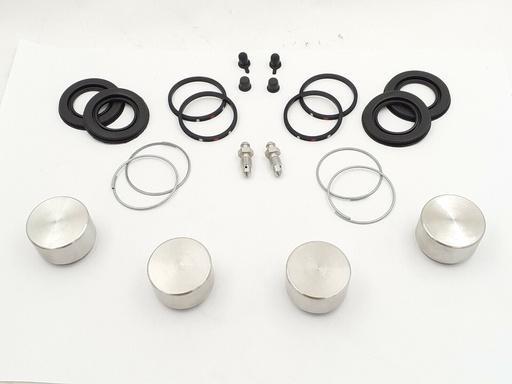 [AAU3377-SSKIT] REAR INBOARD BRAKE CALIPER REBUILD KIT STAINLESS STEEL PISTONS