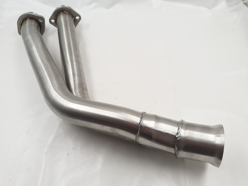 [EBC4920-SS, CBC8767-SSDELETE, JLM20704-SSDELETE, CBC2521-SSLAM] XJS 3.6 4.0 EXHAUST DOWNPIPE STAINLESS STEEL WITH LAMBDA