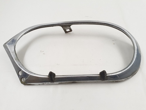 [BAC4487-7681 H2] JAGUAR XJS LEFT SIDE PASSENGER HEADLIGHT CHROME SURROUND BEZEL WITH WASHERS