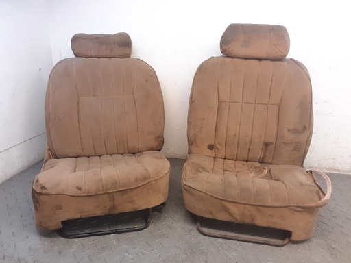 JAGUAR SERIES 2 COUPE FRONT SEATS XJC SLIDERS TILT FRAME BASE CUSHION LEATHER