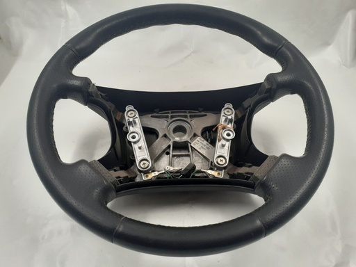 [HNB9181ACLEG-7508 J6] JAGUAR XJR X300 XJ6 XJ12 STEERING WHEEL BLACK LEATHER LEG HNB9181AC GOOD USED