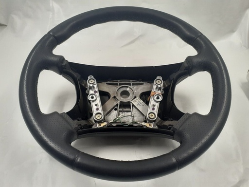 [HNB9181ACLEG-7509 J6] JAGUAR XJR X300 XJ6 XJ12 STEERING WHEEL BLACK LEATHER LEG HNB9181AE GOOD USED