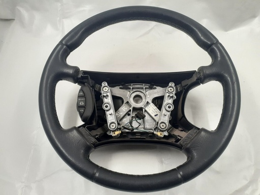 [HJB9181ABLEG-7510 J6] JAGUAR 97-02 XJ8 XJR X308 V8 STEERING WHEEL BLACK LEG LEATHER HJB9181AB USED