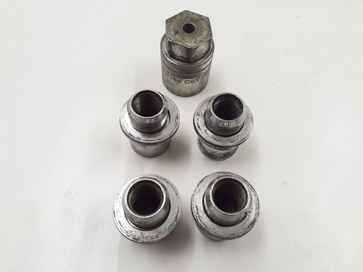 [CCC7028-7054 HHB3] JAGUAR XJ8 XJR X308 XJ6 X300 XJS SHORT LOCKING WHEEL NUT SET WITH KEY CCC7028