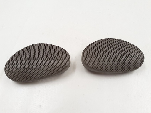 [GJA6608AC-7018 JB2] JAGUAR XK8 FASCIA LOUDSPEAKER TWEETER SABLE COVERS MESH TRIM PAIR LEFT RIGHT