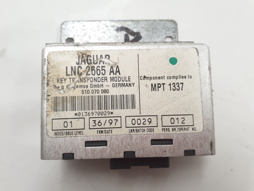 [LNC2665AA-6841 UP6] JAGUAR X308 XK8 KEY TRANSPONDER MODULE UNIT ECU AUTO LNC2665AA