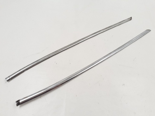 [BD45175-6777 J1] JAGUAR XJS REAR QUARTER CHROME STRIPS SEAL FINISHER BRIGHT PAIR LEFT RIGHT