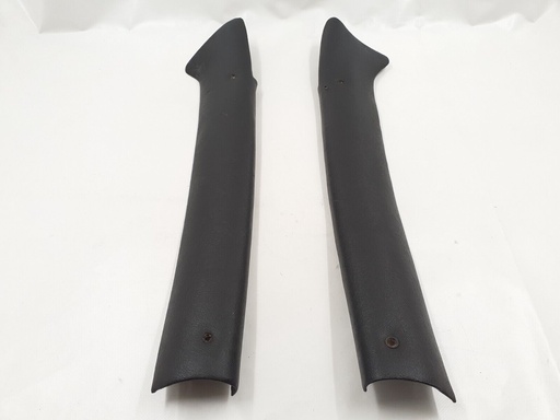 JAGUAR XJS A POST DOOR TRIMS PILLAR LEATHER INTERIOR BLACK FITTINGS COVERS