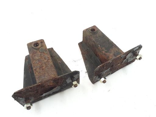 [BDC9436-6297 H8] JAGUAR XJ40 XJ6 XJ12 EARLY REAR BUMPER MOUNTS BACK BRACKETS ASSEMBLEY BDC9436