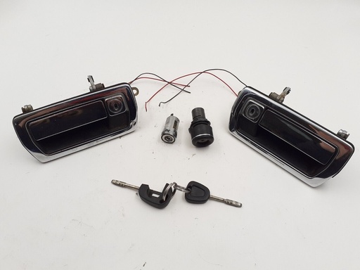 JAGUAR XJ40 XJS FACELIFT HANDLE LOCK SET WITH KEY DOORS BOOT AND GLOVE BOX