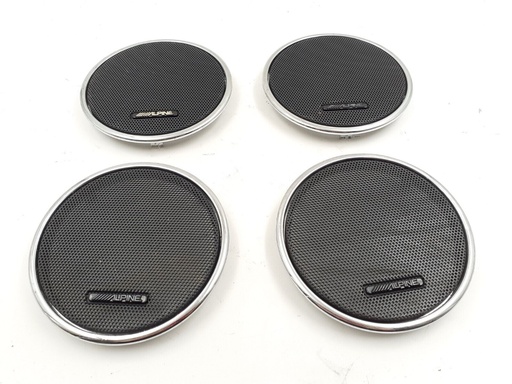 [-5019 UPR] JAGUAR XJR XJ8 X308 ALPINE DOOR CARD SPEAKER COVER GRILLE SET OF FOUR